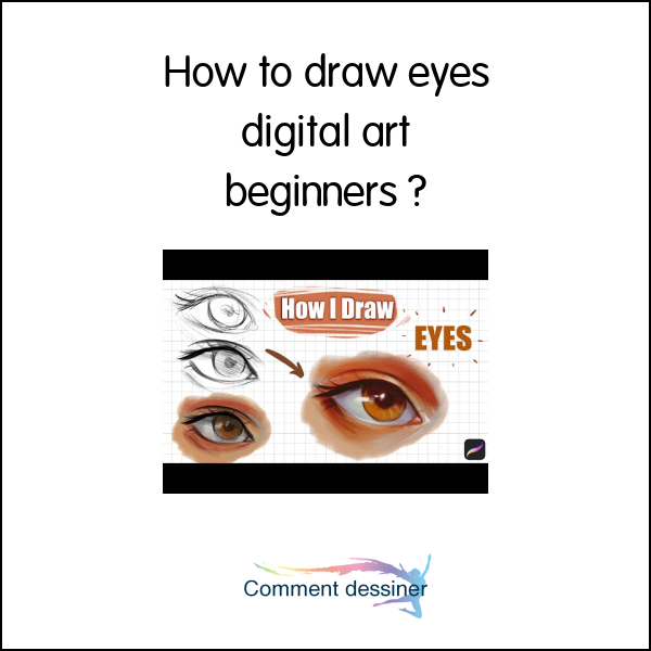 How to draw eyes digital art beginners